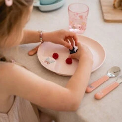 Little Dutch Mepal Children Cutlery Set - Flowers & Butterflies -Liewood Store 0018106 little dutch childrens cutlery set flowers butterflies flowers butterflies 1