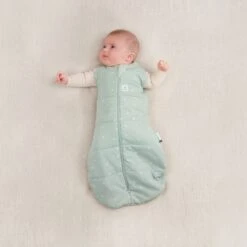 ErgoPouch Organic Winter Cocoon Swaddle Sleeping Bag - Sage 2.5 TOG -Liewood Store Cocoon Swaddle 2.5TOG Sage Arms out web