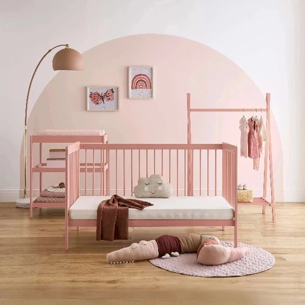CuddleCo Nola Nursery Furniture Set (3 Pcs) - Blush Pink 4 CuddleCo Nola Nursery Furniture Set (3 Pcs) - Blush Pink - Image 2