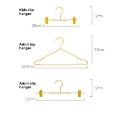 Mustard Made Adult Clip Hangers - Mustard (Pack-5) -Liewood Store Hangers mustard