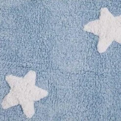 Lorena Canals Washable Rug Stars - Blue/White -Liewood Store LorenaCanals5 ce0fbe6f 0d45 4329 b68b 6adf66ec7e30