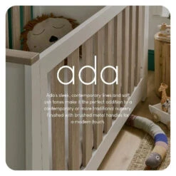 CuddleCo Ada 2 Piece Nursery Furniture Set - White & Ash -Liewood Store MicrosoftTeams image 110