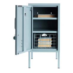 Mustard Made The Shorty Bedside Locker - Ocean Blue (Left Opening) -Liewood Store Shorty to the left ocean mustard made locker open styled