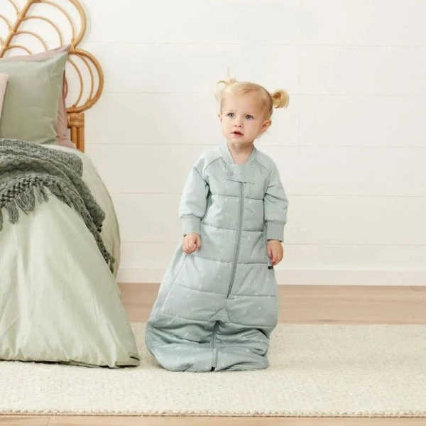 ErgoPouch Organic Winter Long Sleeved 2 In 1 Sleeping Suit Bag - Sage 2.5 TOG 5 ErgoPouch Organic Winter Long Sleeved 2 In 1 Sleeping Suit Bag - Sage 2.5 TOG - Image 3