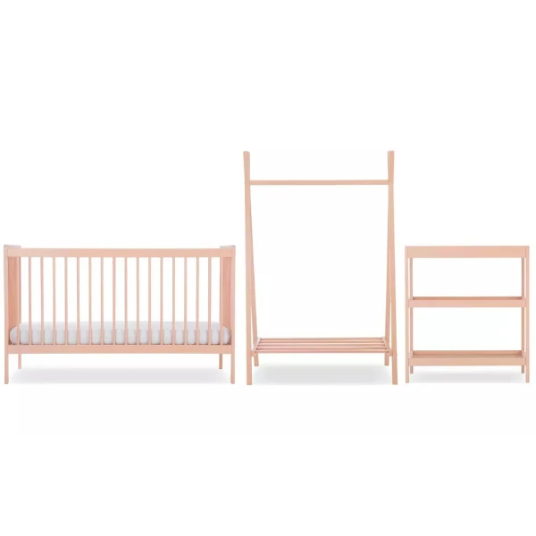 CuddleCo Nola Nursery Furniture Set (3 Pcs) - Blush Pink 3 CuddleCo Nola Nursery Furniture Set (3 Pcs) - Blush Pink