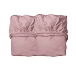 Leander Sheet For Baby Cot (Pack-2) - 60 X 120cm -Liewood Store dusty rose