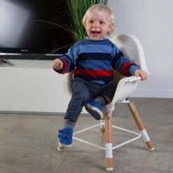 Childhome Evolu 2 High Chair - Natural / White -Liewood Store evolu2chairnaturalwhiteasp002