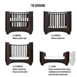 Leander Baby Cot (0-3 Years) - Walnut -Liewood Store leander baby cot walnut 347714