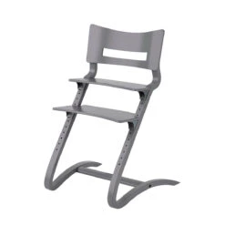 Leander High Chair With Safety Bar - Grey -Liewood Store leander high chair with safety bar grey 926348