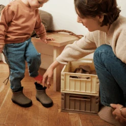 Liewood Weston Small Storage Crate - Oat (2 Pack) -Liewood Store liewood storage crates