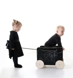 Ooh Noo Toy Chest On Wheels In Black -Liewood Store ooh noo toy chest on wheels in black 140823