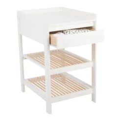 TROLL Torsten 2 Piece Nursery Furniture Set (Cot Bed And Changing Table) - White/Natural -Liewood Store torstencotbedandlukaschangerbundlenatural whitepdt005