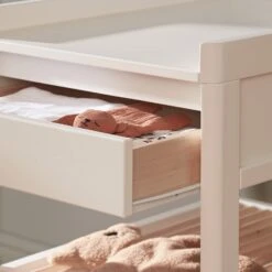 TROLL Torsten 2 Piece Nursery Furniture Set (Cot Bed And Changing Table) - White/Natural -Liewood Store torstencotbedandlukaschangerbundlenatural whitepdt008