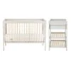 Troll Lukas 2 Piece Set - Cot And Changing Table With Drawer - Soft Grey/Natural -Liewood Store troll lukas 2 piece set cot and changing table with drawer soft greynatural 633311