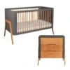 Troll Torsten 2pc Set - Cot Bed And Dresser - Grey/Teak -Liewood Store troll torsten 2pc set cot bed and dresser greyteak 585690